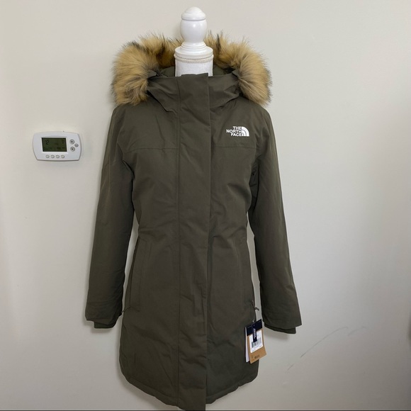 The North Face Women’s Arctic Parka New Taupe Green Sz XS S M L XL XXL FREE TOTE - Picture 2 of 16
